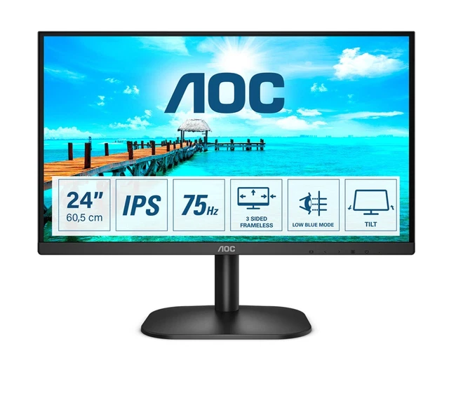 4038986148399 AOC B2 24B2XD LED display 60,5 cm (23.8 Zoll) 1920 x 1080 Pixel Fu
