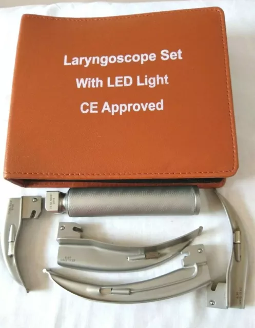 Laryngoscope 4 lames ensemble Macintosh conventionnel Mac Diagnostic...