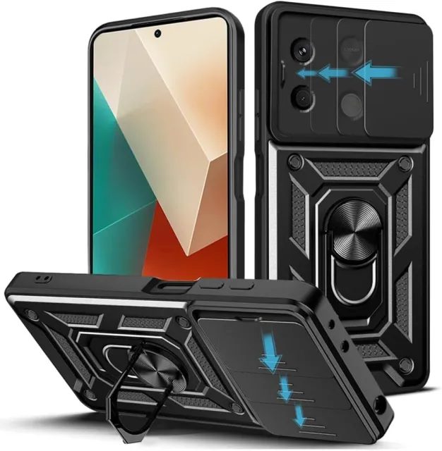 Funda Xiaomi Redmi Note 13 Pro (5G) / Poco X6 (5G) Antigolpes Soporte Anillo