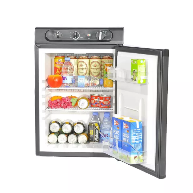 Smad Frigo Trimixte 12V 220V Gaz, Frigo Gaz avec Congélateur, Frigo Combiné  avec Congélateur 100L, Frigo Silencieux pour Camping, Maison, Caravane,  Garage, Gîte, Mobile-home, Blanc : : Gros électroménager