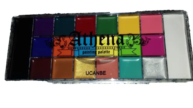UCANBE Athena Body Face Paint Oil Palette 20 Colour Professional Non-Toxic New