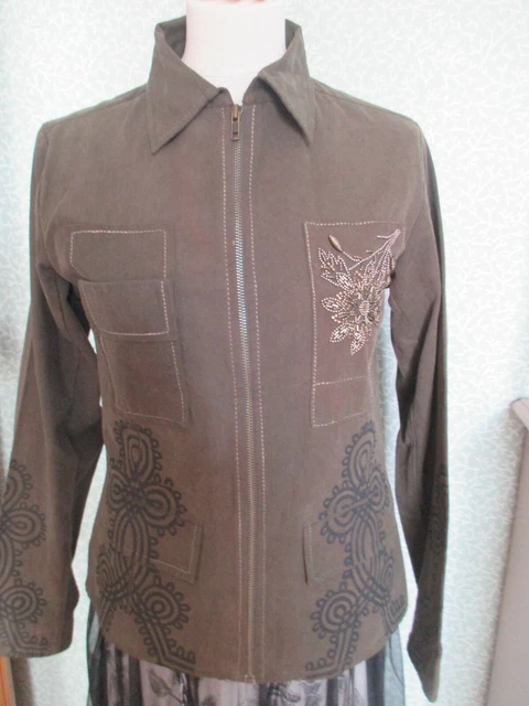 Veste Légère Tara Jarmon Femme Taille 38 – Blouson Violet Clair En Polyester – Occasion Très Bon État