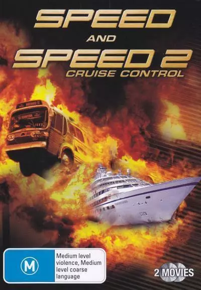 Speed  and Speed 2 - Cruise Control DVD 2-Disc Set  - VERY GOOD - Free Post - R4