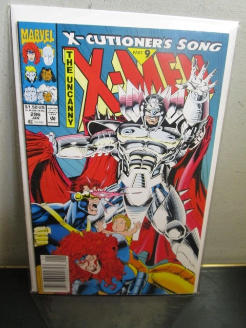 Uncanny X-Men #296 Newsstand (Marvel 1992) X-CUTIONER'S SONG Part 9 BAGGED BOARD