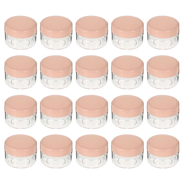 20 piezas pomada vasos cosméticos de viaje para viaje crema facial cosméticos