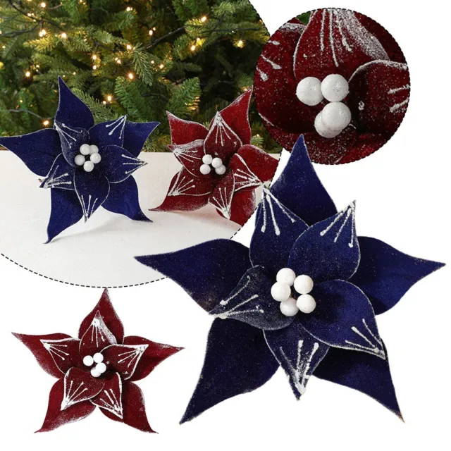 Create a Magical Christmas with Sparkling Flower Ideal for Festive Decor