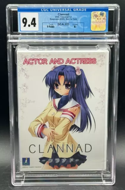 Clannad Actor & Actress DVD Interchannel Keepcase NFR Sealed New CGC 9.4 A+
