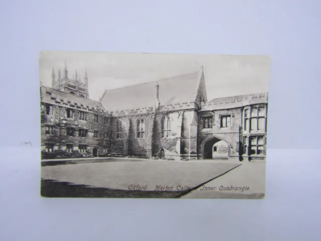 Old postcard - Oxford - Merton college - Inner quadrangle