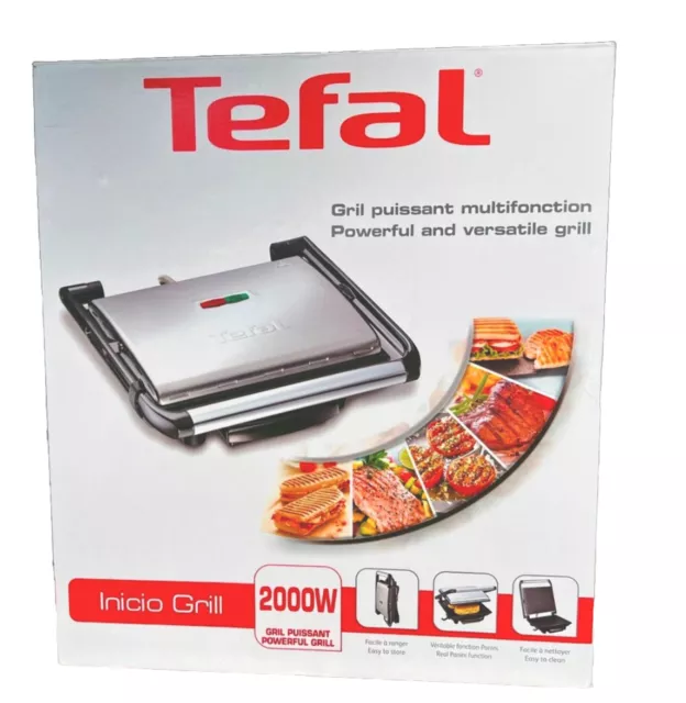 TEFAL GC241D Tisch Elektro Kontaktgrill Toster Sandwich Grill Steak Inicio 2000W