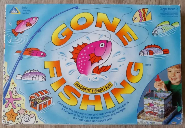 GONE FISHIN GAME Fishing Motorized Cardinal Classic Board Game Kids £6.54 -  PicClick UK