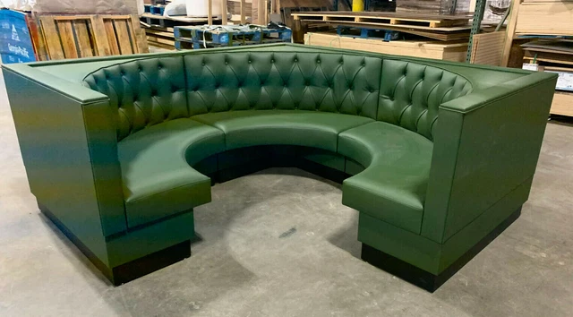 Restaurant corner booth -Upholstered Diamond tufted 36"h, 42"h,48"h