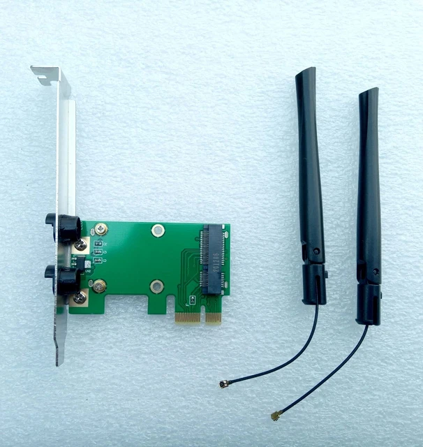 PCI EXPRESS AUF mini PCI-E x1 Adapter Karte | für WLAN wifi | für Mac ...