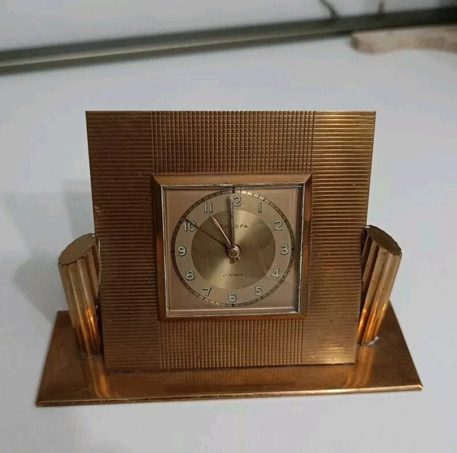 Sveglia Meccanica Vintage Dorata – Carica Manuale, Silenziosa, Senza Batteria, Con Maniglia E Design Analogico