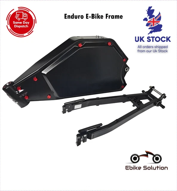 Full Suspension Enduro Ebike Frame Electric Mountain Bike Stealth Bomber