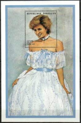 Togo Stamp - Princess Diana in white gown Stamp - NH