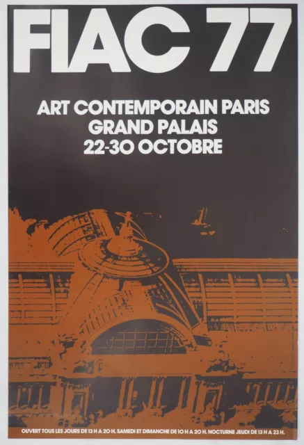 [AFFICHE D'ART] FIAC77 : Grand Palais, #FIAC77, Paris, 1977