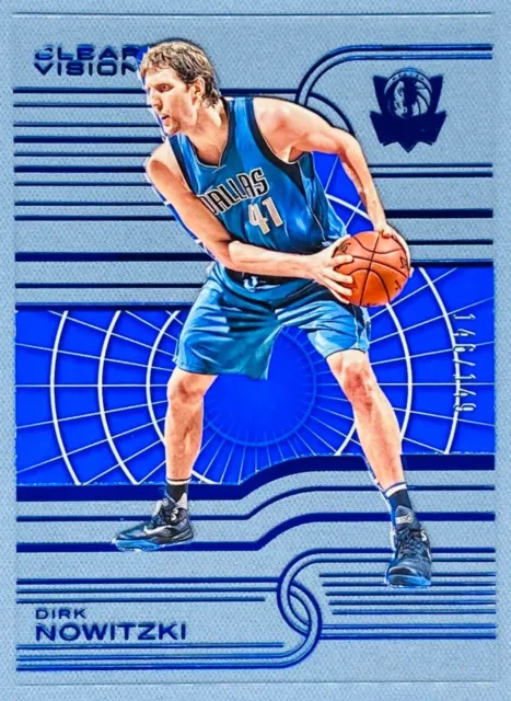 2015 Panini Clear Vision Dirk Nowitzki #71 Blue Color Match 146/149 Acetate