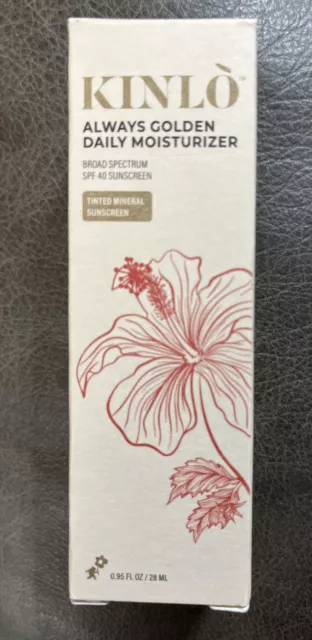 KINLO Always Golden Tinted Mineral Mositurizer Broad Spectrum SPF 40 Sunscreen