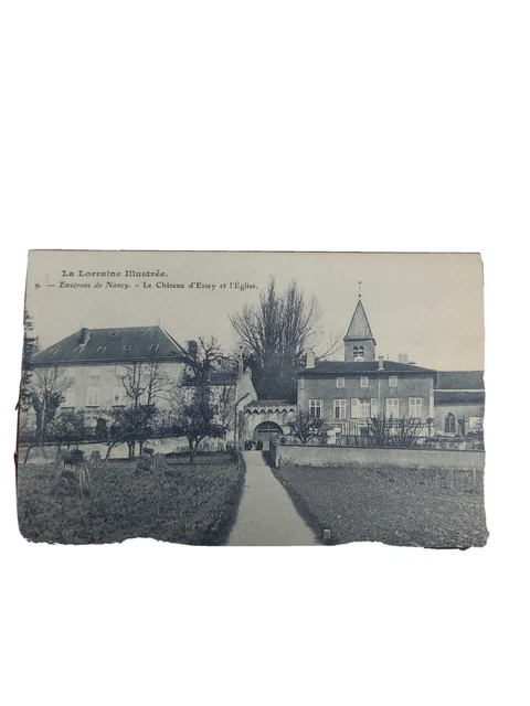 CPA La Lorraine Illustrée - Surroundings of Nancy - Le Château d'Essey et l'Eglise