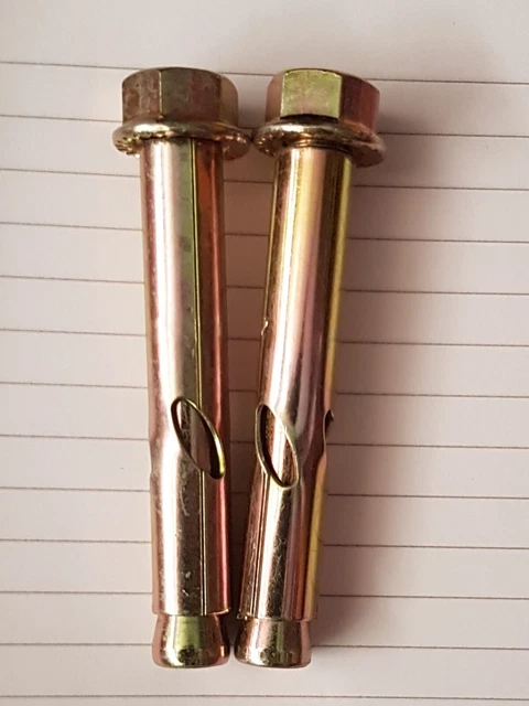 Ancoraggio bullone/manica 80 mm x 10 mm £10 per 20