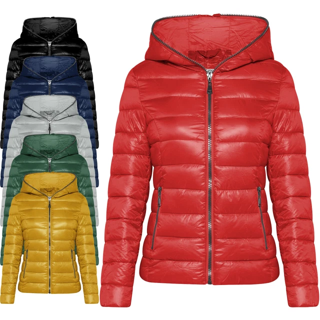 Giacca Piumino Leggera Geographical Norway Atikolor Per Donna: Con Cappuccio, Trapuntata, Tasche Con Zip, Stile Urbano, Per Mezza Stagione