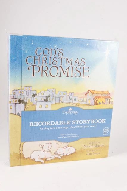 Sealed GOD’S CHRISTMAS PROMISE Recordable Children Christian Storybook Dayspring Sealed GOD’S CHRISTMAS PROMISE Recordable Children Christian Storybook Dayspring