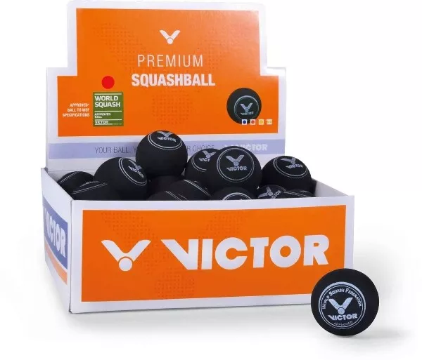 VICTOR SQUASHBALL red | Squash Ball mittel rot