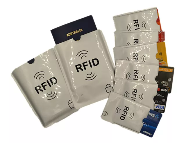 2x Passport and 6x RFID Blocking Sleeve Secure Credit Debit Card ID Protector