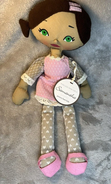 SAMANTHA #228 2008 African American Pottery Barn Kids Doll Plush 17" NWT