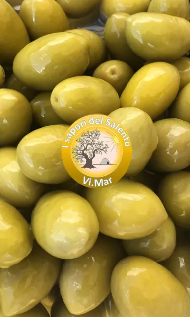Olive Verdi Giganti Bella Di Cerignola in salamoia 1 Kg