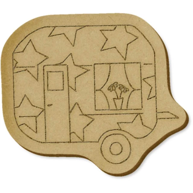 6 x 'Caravana de estrellas' MDF Embellecimiento (EB00015937)