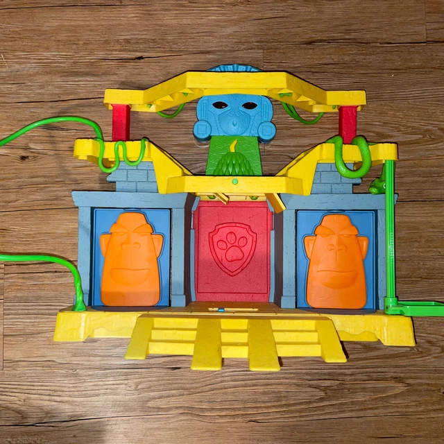 Paw Patrol Jungle Rescue Monkey Temple Playset Interactive Tested Elevator