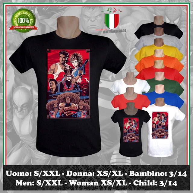 T-Shirt Big Trouble In Little China Cult Movie Kurt Russell Uomo Donna Bambino