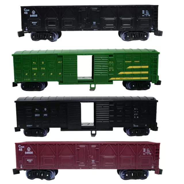 1:87 Plastic Trains Track Freight Cars Wagon Carriage HO Accessories Toys