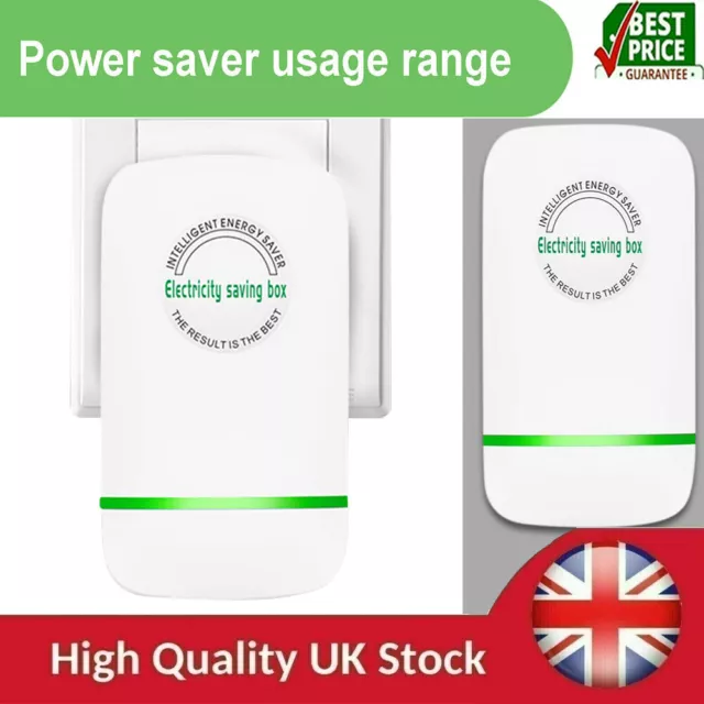 Power Saver Energy Saver Electricity Saving Device Energy Saving UK Plug