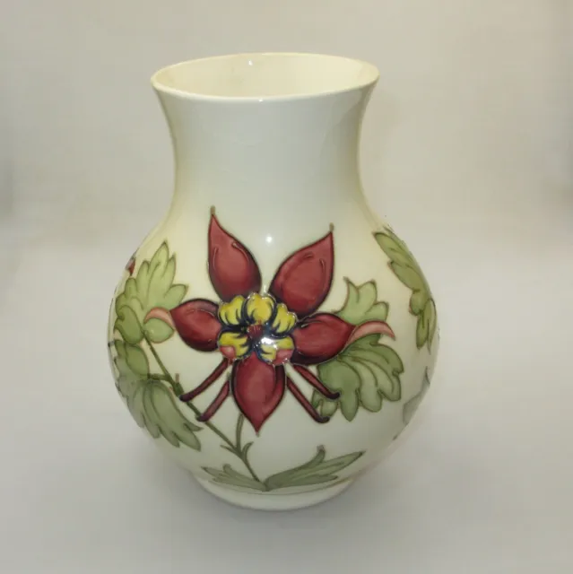 Large Moorcroft Columbine Design Vase Limited Edition