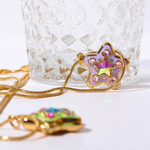Hip Hop Star Charm Choker Jewelry for Streetwear Cool Punk Clavicle Chain Decor