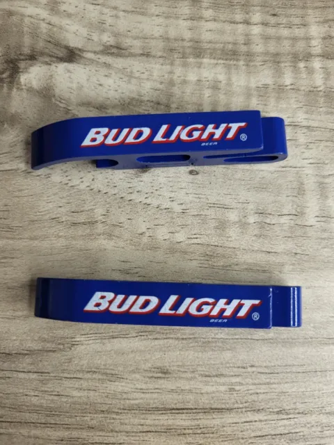 NEW Bud Light Aluminum / Metal Bottle Opener Magnetic Lot of 2