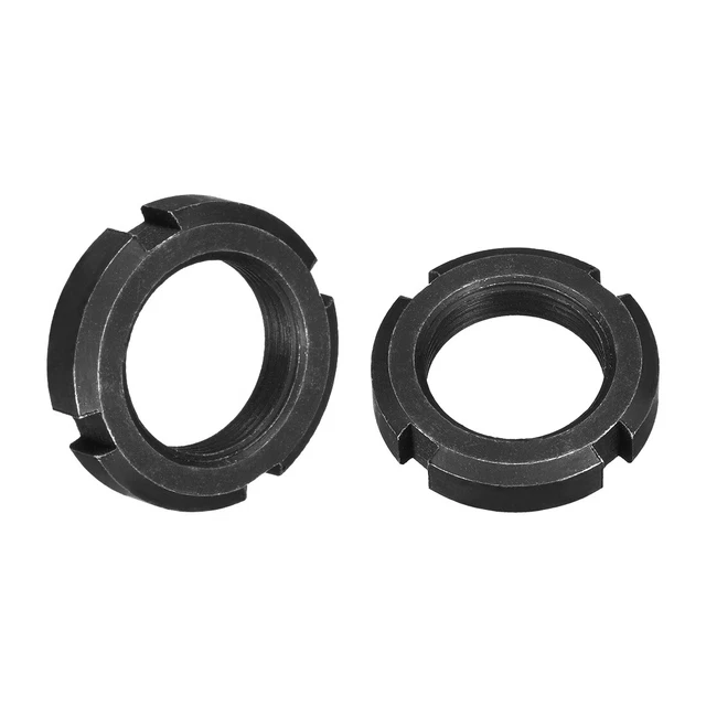 M27x1.5 mm Tuercas Ranuradas Redondas de Retención de Cuatro Ranuras 2 uds