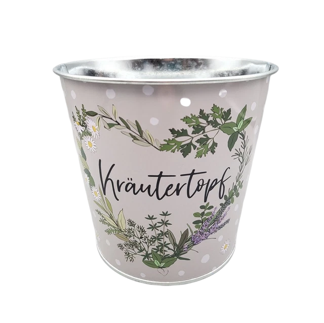 Pflanztopf "Kräutertopf", Blumentopf, Kräuter Pflanzgefäß, Blumenkübel