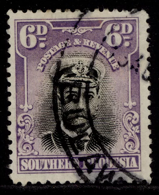 SOUTHERN RHODESIA GV SG7, 6d black & mauve, FINE USED.