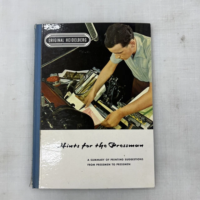 Heidelberg Hints For The Pressman Manual