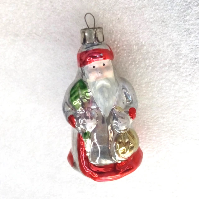 Grand Père Noël Vintage 37 Cm - Figurine Décoration Sapin