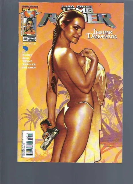 Tomb Raider 45 - Adam Hughes  Cover  -  1999 Series  -  Top Cow  Comics