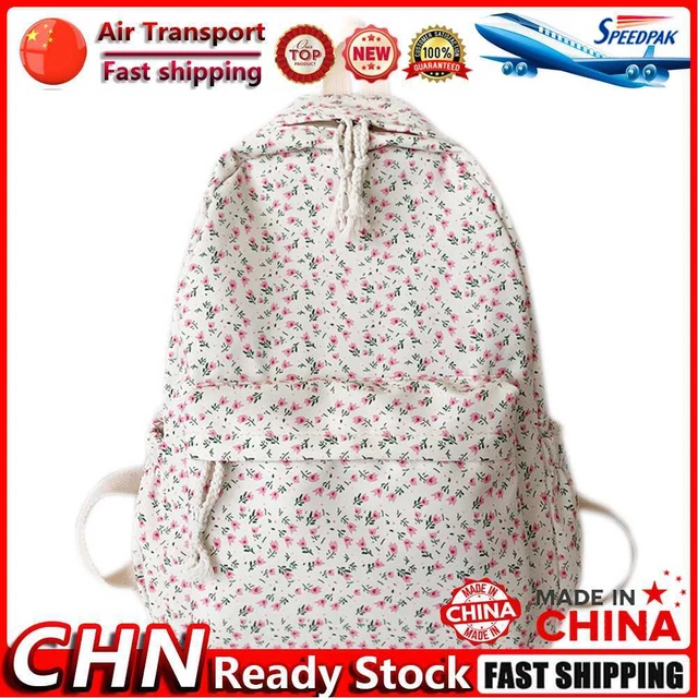 Fashion Floral Printed Backpack Student Travel Large Capacity Schoolbag (B) Fr