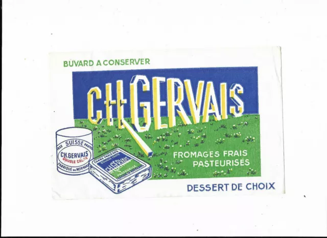 buvard ch gervais fromage frais de normandie