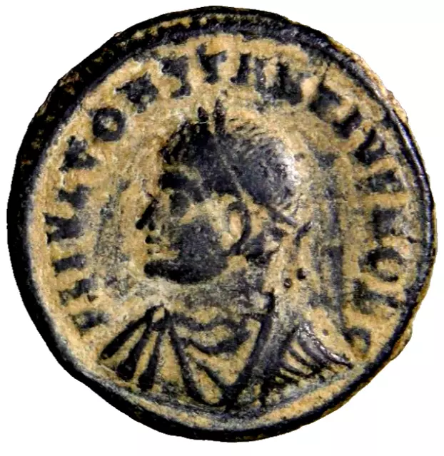 CERTIFIED GENUINE Ancient Roman Coin INTERESTING Constantine II Campgate Nicomed