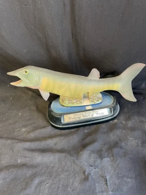 Vintage Empty Jim Beam National Fresh Water Fishing Hall of Fame Musky Decanter