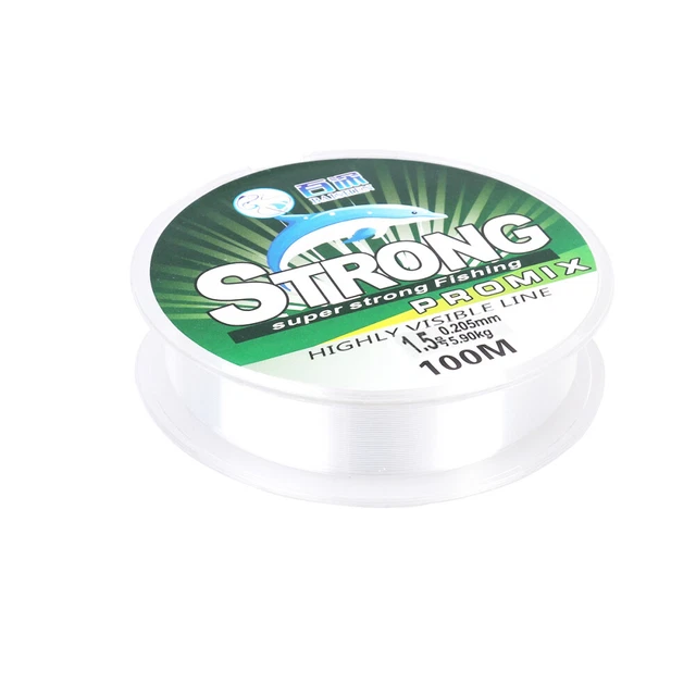 Equipo de pesca al aire libre 100 M línea de fluorocarbono nailon transparente