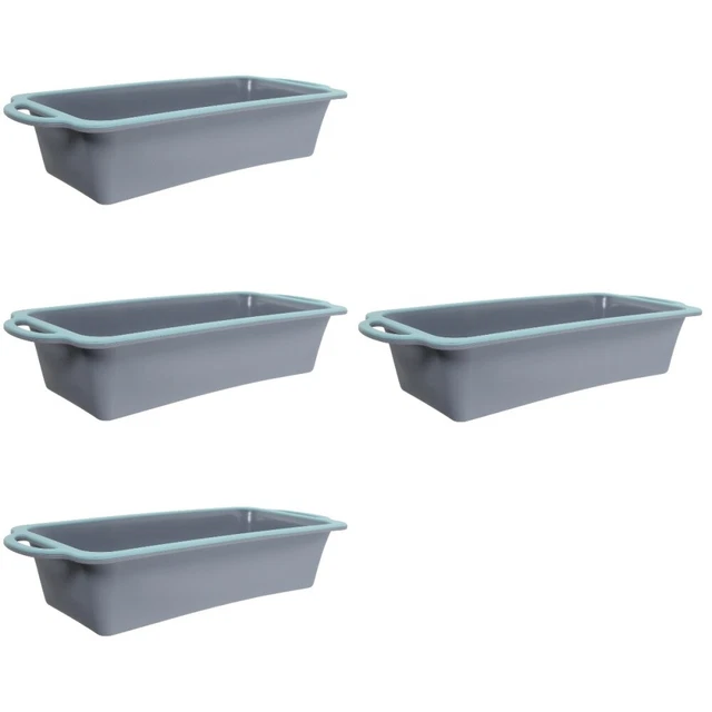 4x Silicone Rectangle Bread Baking Mold Bread Baking Pan Toast Mold